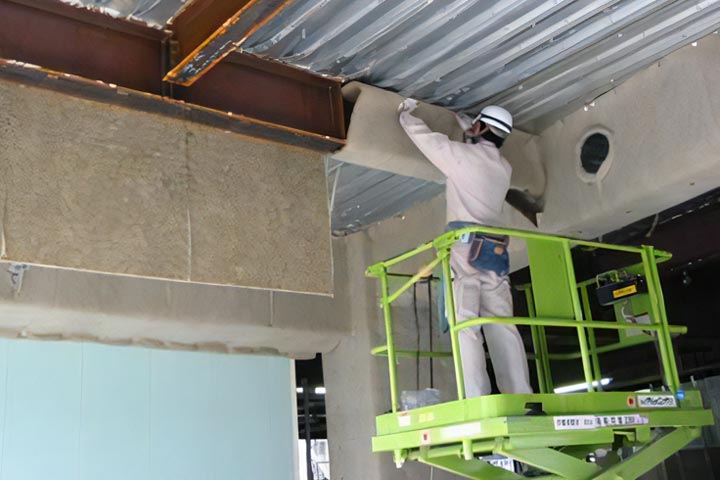 耐火被覆工事～成型板工法｜小島建興株式会社